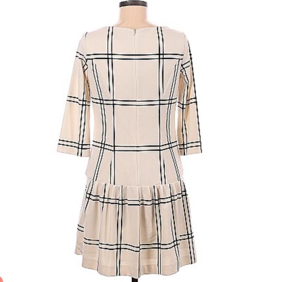 RED Saks Fifth Avenue drop waist windowpane check dress, size 6 - Picture 2 of 12